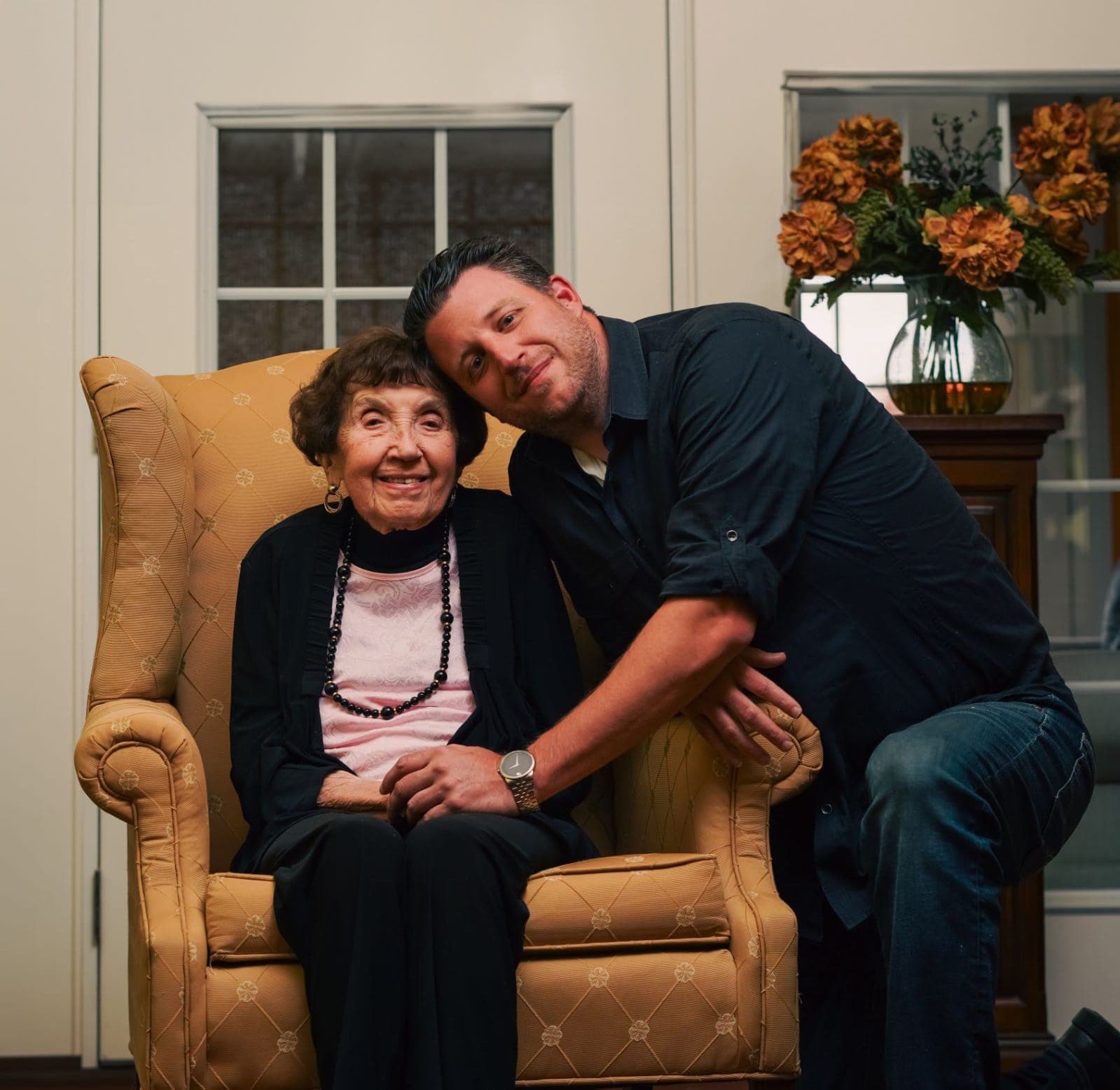 Rocky Batzel and his grandmother